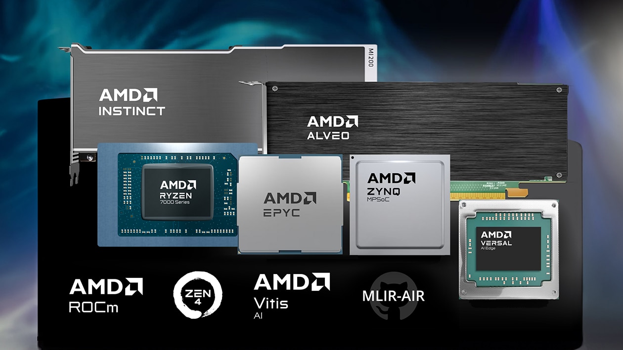 กลุ่มผลิตภัณฑ์ชิปและซอฟต์แวร์ AI ของ AMD เช่น Instinct, EPYC และ ROCm