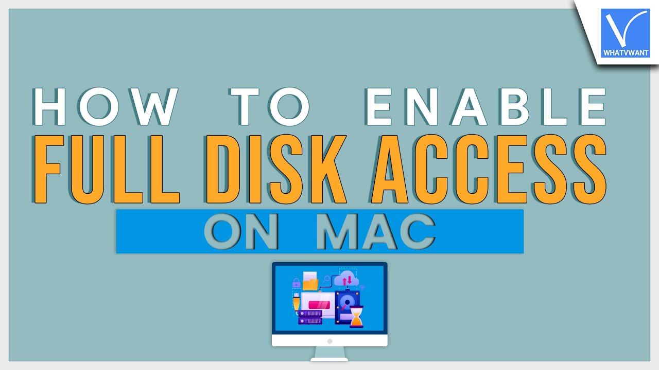 ภาพประกอบอธิบายขั้นตอนการเปิดใช้งาน Full Disk Access บน Mac