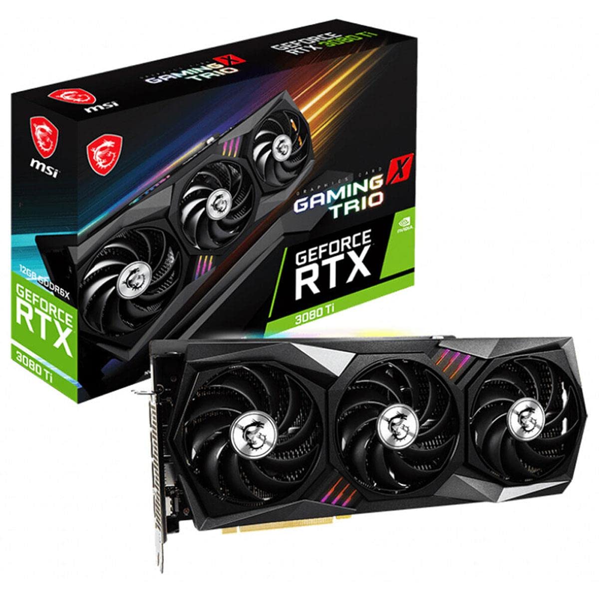 การ์ดจอ GeForce RTX 3080 Ti รุ่นเกมมิ่งพร้อมกล่องผลิตภัณฑ์